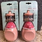 Beaba Babysqueez 2-in-1 Refillable Food Pouch 6oz 180ml Pink Set Of 2 Nip