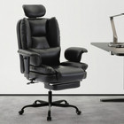 Big Tall Ergonomic Office Chair Pu Leather High Back Computer Desk 400lbs Black