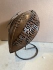 Jacksonville Jaguars Brass Metal Football With Stand Vintage Collectible Rare