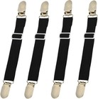 4bed Sheet Fasteners Adjustable Elastic Suspenders Straps Mattress Covers Clips