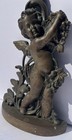 Large 18    Antique Brass Bronze Art Nouveau Cherub Doorstop