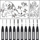 10 Size Calligraphy Pens For Writing  Brush Pen Calligraphy Set