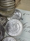 Lot Of 5 1878-1893 Cc Morgan American Silver Dollar Coin Roll -ms Bu Mixed Years