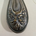 Antique Victorian Silver Plate Cherub Hair Brush Art Nouveau Vanity Repousse