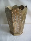 Vtg Mcm Italy Florentine Gold Gilt Wood Umbrella  cane Stand 14 1 4  X 7 1 2 