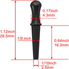 12pcs Length 1inch Metal Cribbage Pegs Board Steel Cone For 1 8 Holes 4 Colors C