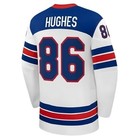Team Usa Hockey Hughes  86 Stitched Olympic Style Jersey White Men S-3xl