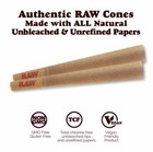 Raw Classic Lean Size Cone  200pk  raw Aluminum Large 2 5inch Grinder