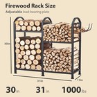 Firewood Rack Indoor With Hooks  31inch Firewood Rack  Log Holders For Firewo   
