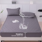 3 Pcs set Bed Sheet  pillowcase Set Hotel Soft Deep Pocket Sheets Set Gray