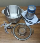 Fabio Viviani 5-cup Stainless Steel 2-speed Chopper Stone Blue - New 