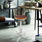 Vintage Steampunk Adjustable Bar Stool - Industrial Metal   Wood Design