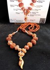 Siddha Sidh Mala 1 - 14 Mukhi Rudraksha Java Beads Rudraksh Aum  lab Certified R