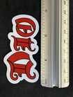 Dio Logo Sticker Red Iconic 70s Rock Band For Skateboards New 