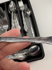 Lot Of 85 Michael Lloyd  korea Stainless Flatware Forks  Knives   Spoons Floral