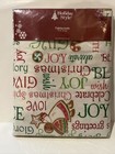 Vtg Holiday Style Christmas Table Cloth 52 X 70 Inches Faith Hope Love Nos