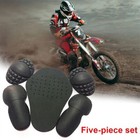 5pcs Motorcycle Bike Riding Jacket Back Elbow Shoulder Armour Insert Protector