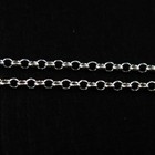 Sterling Silver Bulk Jewelry Making Chain By The Foot-1 3mm Rolo Chain