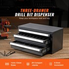 Uimoso Drill Bit Organizer Cabinet With Three Drawers 1mmto13mm stackable Design