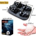 3d Skull Ice Cube Tray Silicone Maker Round Ball Sphere Mold Whiskey Cocktails