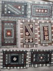 7 Vntg Fijian Bark Tapa Cloth Lot Placemat Set Fiji Tiki Dinner 12x18 Place Mat