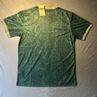 Brazil Nike Dri-fit Soccer Jersey Green Gold Cbf Football Shirt New Size Large