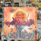 40 Pack 3 2 Mil Thick Vinyl Sleeves  12 75  X 12 75  Vinyl Record Sleeves Clear 