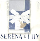 Serena   Lily Euro Sham Gingham Large Check Pillow Sham French Blue White New