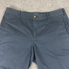 Polo Ralph Lauren Shorts Size 14 Blue Solid Chino Casual Walking Women s