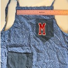Kids Apron Chef Kitchen Cooking Baking Art Smock Crafting M Initial Blue Handsew