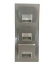  Ikea Skrissel 1995 Vintage Magazine Rack Wall Mounted Metal Silver Gray 30 5   