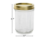 Wide Mouth 16 Oz Mason Jars 12pk  Pint Canning Jars And Lids  Bulk Glass Jars 