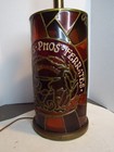 Dr Pepper s Phos Ferrates 3 Way Table Lamp Vtg 1960s Stained Glass Appearance