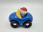 Vintage Ambi Toys Blue Car Driver Made In Holland Baby Toddler Push Toy Euc