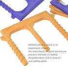 Pottery Ball Opener Tool And Base Bottom Guide For Ceramics   Durable S Orange