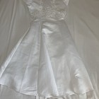 Bonnie Jean Girls White Special Occasion Flower Girl Communion Dress Size 8