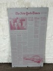 New York Times Print Plate Newspaper Ny Yankees Mickey Mantle Dies Death 1995