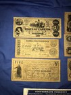 Confederate Currency Antiqued Reproductions Set  b  Includes 6 Bills - Replicas