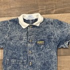 Vintage Oshkosh Bgosh Denim Acid Wash Romper Toddler Made In Usa Size 3t