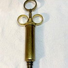 Antique 3 Ring Brass Syringe Medical Veterinary
