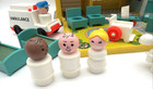Vintage Fisher Price Little People Play Family Children s Hospital Complete  931