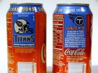 Tennessee Titans Football Soda Cans Coca Cola