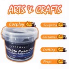 Foam Clay Cosplay Moldable Air Dry Craft 500g Black 500g  