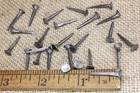 3 4    Square Nails 50 Quantity Round Small Flat Head Brads Vintage Antique Style