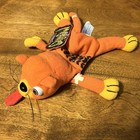 Vintage 1997 Meanies Series 1 Splat The Road Kill Kitten Cat Plush Beanie Tag