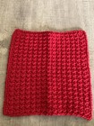 Handmade Set Of 3 Crochet Cotton Dish Cloths Or Wash Cloths 8x8 Inches  new 