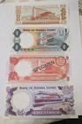 Sierra Leone Specimen Set 50 Cents To 5 Leones 1978 Match Sn 002611 W coa  gift 