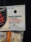 Nos Vintage Coats   Clark Trim Tool Maker For Tassels Fringes Rug Yarn