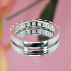 Round Lab Created Diamond Half Eternity Anniversary 14k White Gold Filled Band