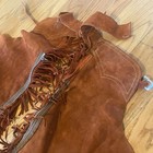 Vintage Real Leather Cowboy Chaps     Genuine Ranch-worn Western Gear     Unbranded